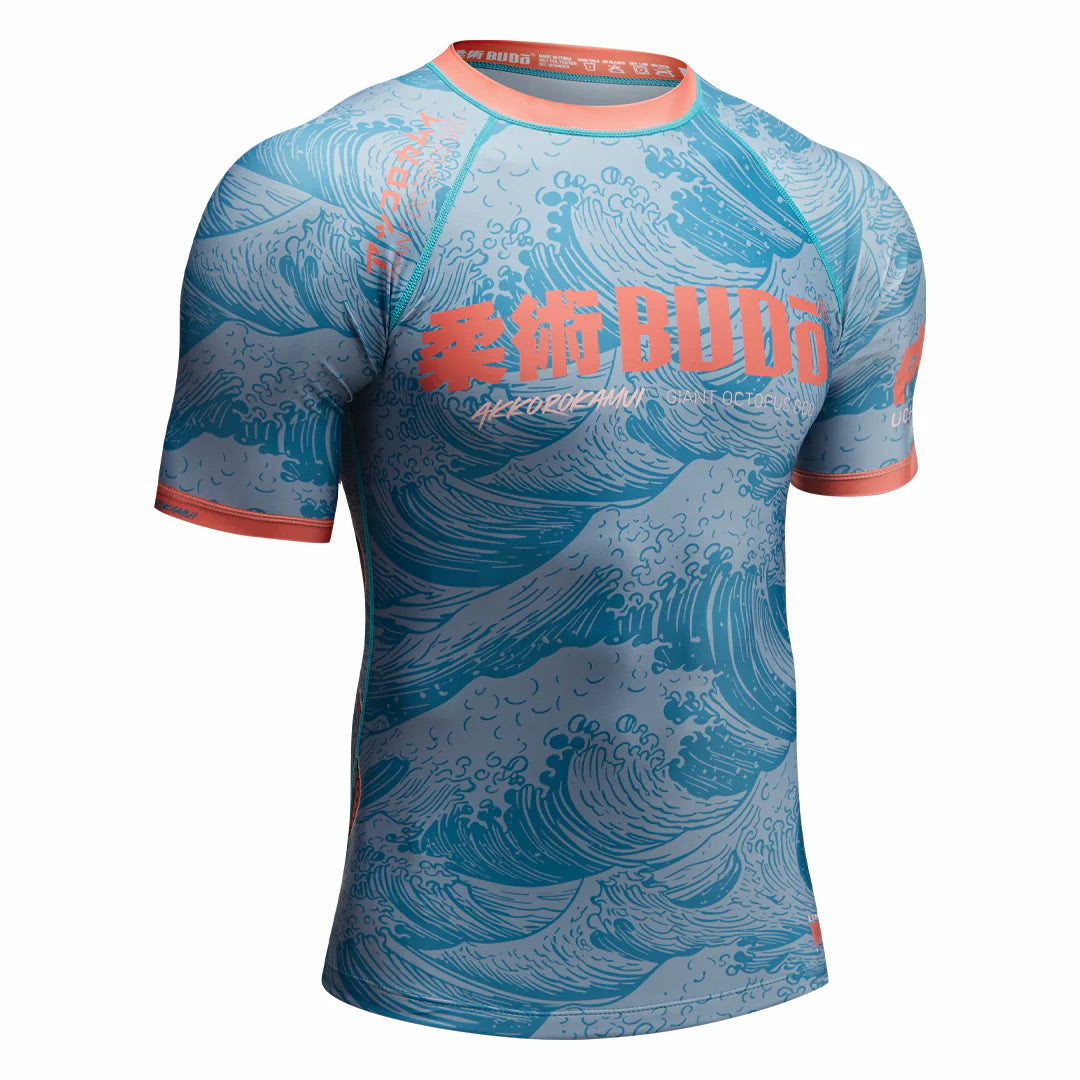 Budo Akkorokamui Rash Guard Teal - The Fight Club