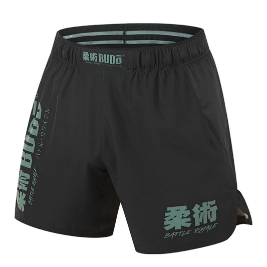 Budo Battle Royale 5" Ultra Light Fight Shorts Black - The Fight Club