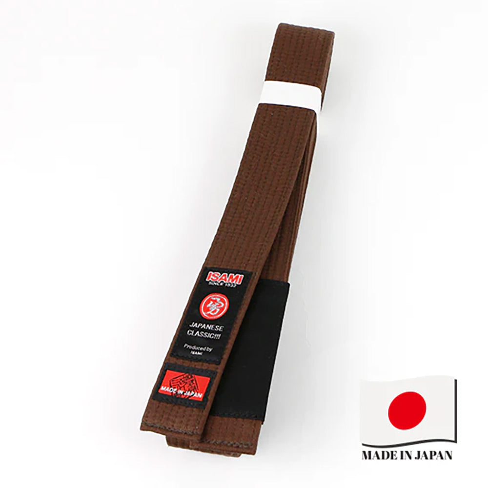 Isami Made In Japan Jiu Jitsu Belt Brown - The Fight Club