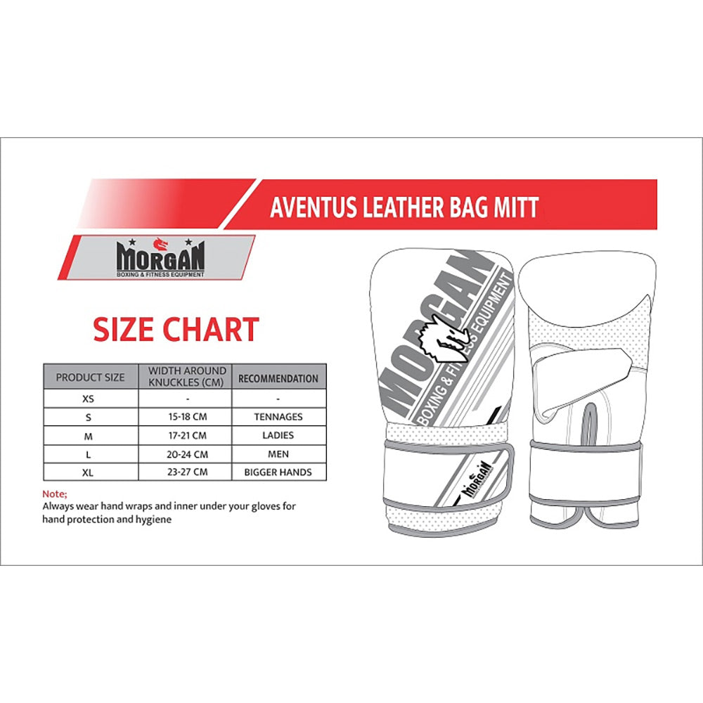 Morgan Aventus Leather Curved Bag Mitts - The Fight Club