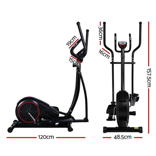 Everfit Exercise Bike Elliptical Cross Trainer Home Gym Fitness Machine LCD - The Fight Club
