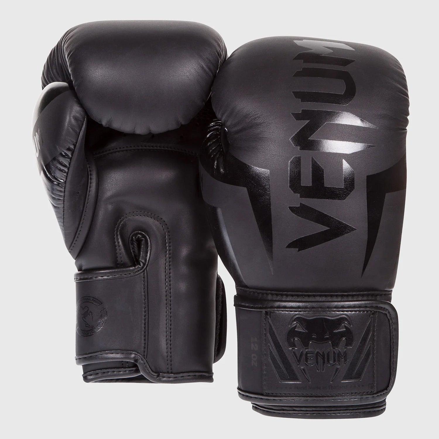 Venum Elite Boxing Gloves Black - The Fight Club
