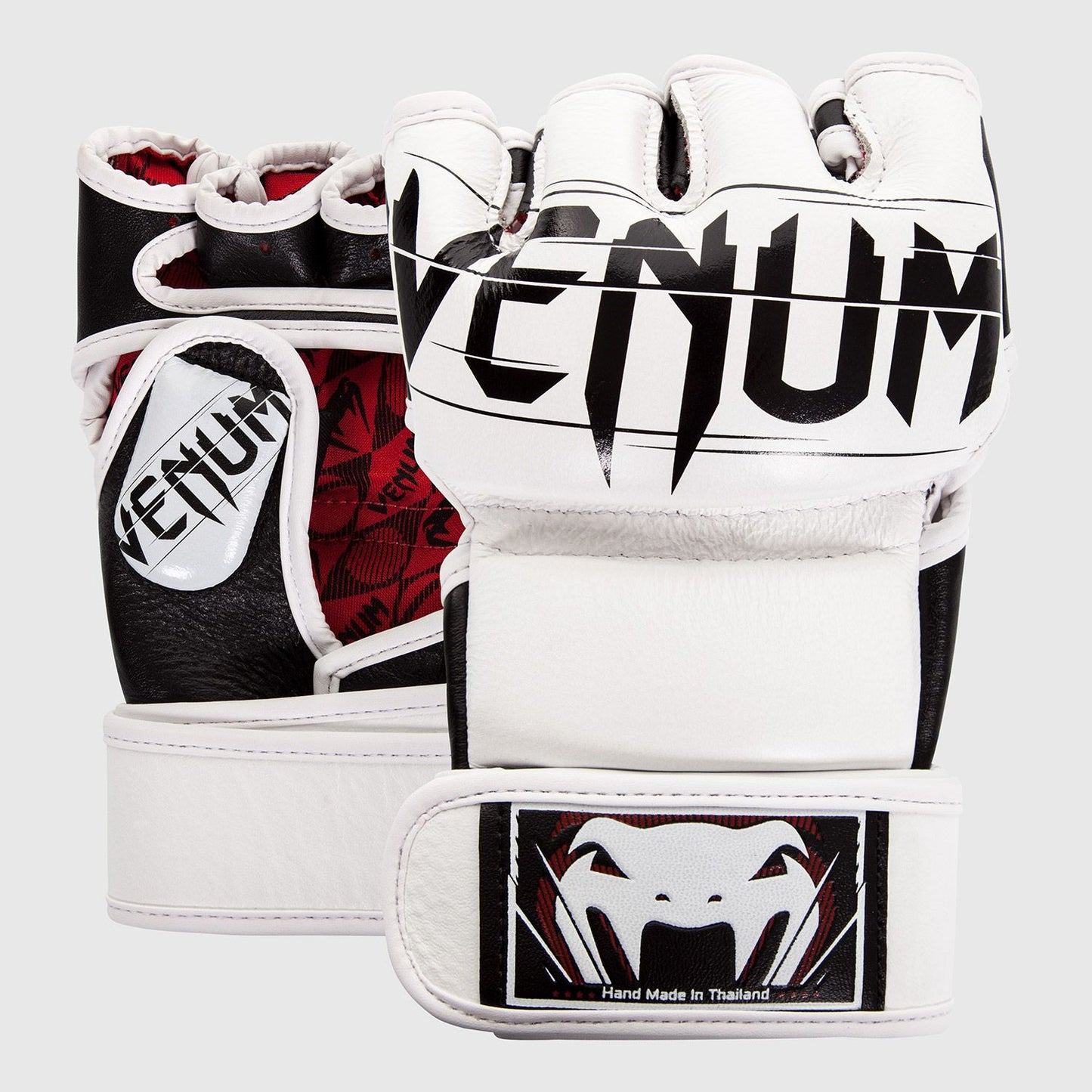 Venum Undisputed 2.0 MMA Gloves Nappa Leather White - The Fight Club