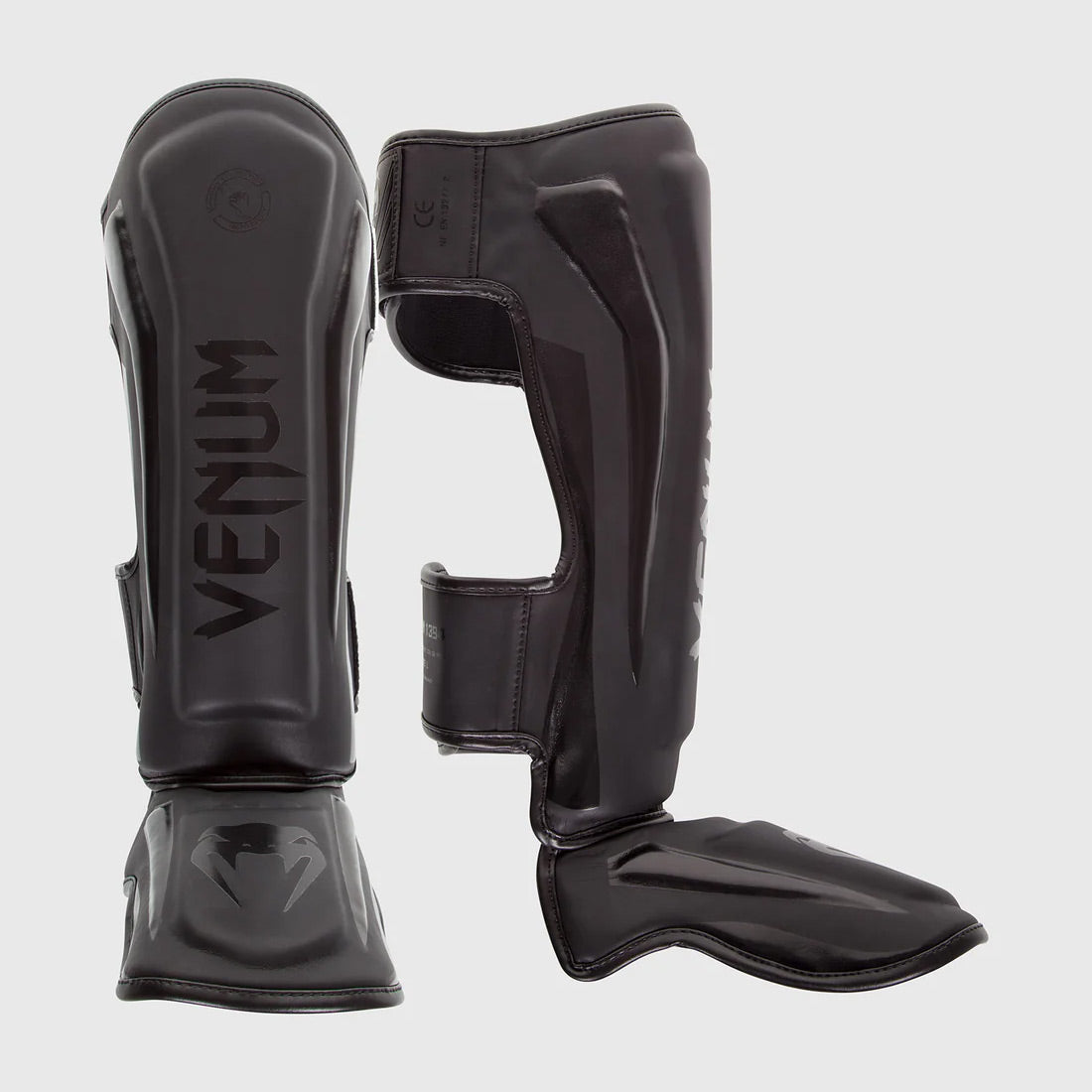 Venum Elite Standup Shin Guards Matte/Black - The Fight Club
