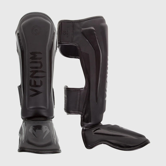 Venum Elite Standup Shin Guards Matte/Black - The Fight Club