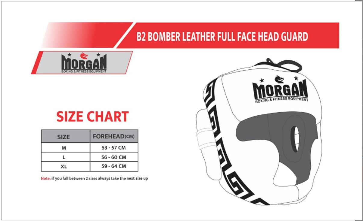 Morgan B2 Bomber Leather Head Guard