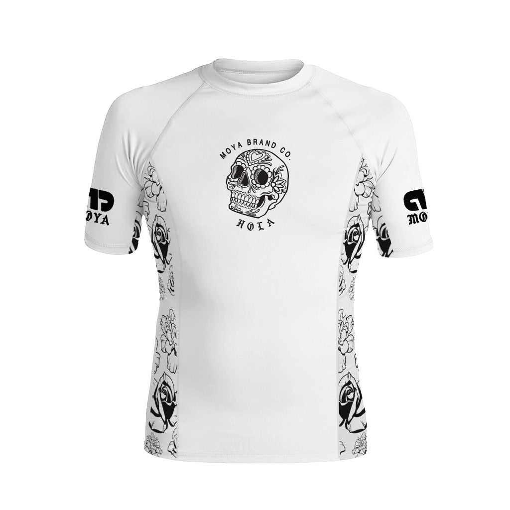 Moya Hola Elvia Short Sleeve Rash Guard White - The Fight Club
