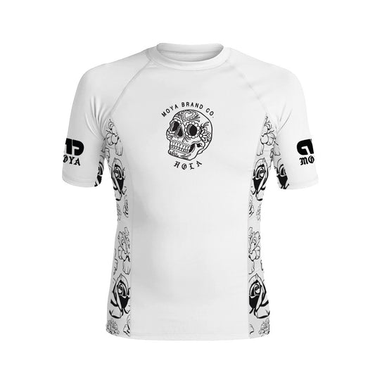 Moya Hola Elvia Short Sleeve Rash Guard White - The Fight Club
