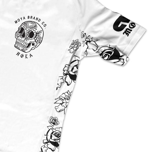 Moya Hola Elvia Short Sleeve Rash Guard White - The Fight Club