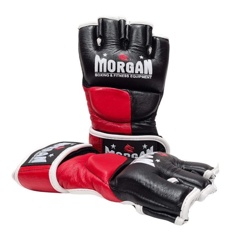 Morgan V2 Platinum Leather MMA Gloves - The Fight Club