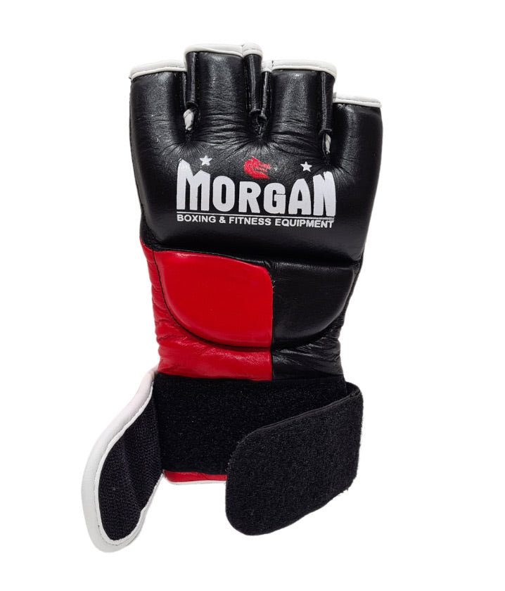 Morgan V2 Platinum Leather MMA Gloves - The Fight Club