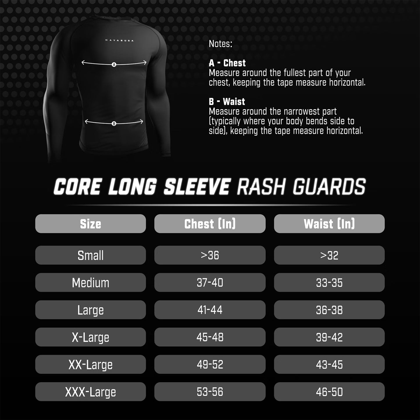Hayabusa Core Long Sleeve Rash Guard Black