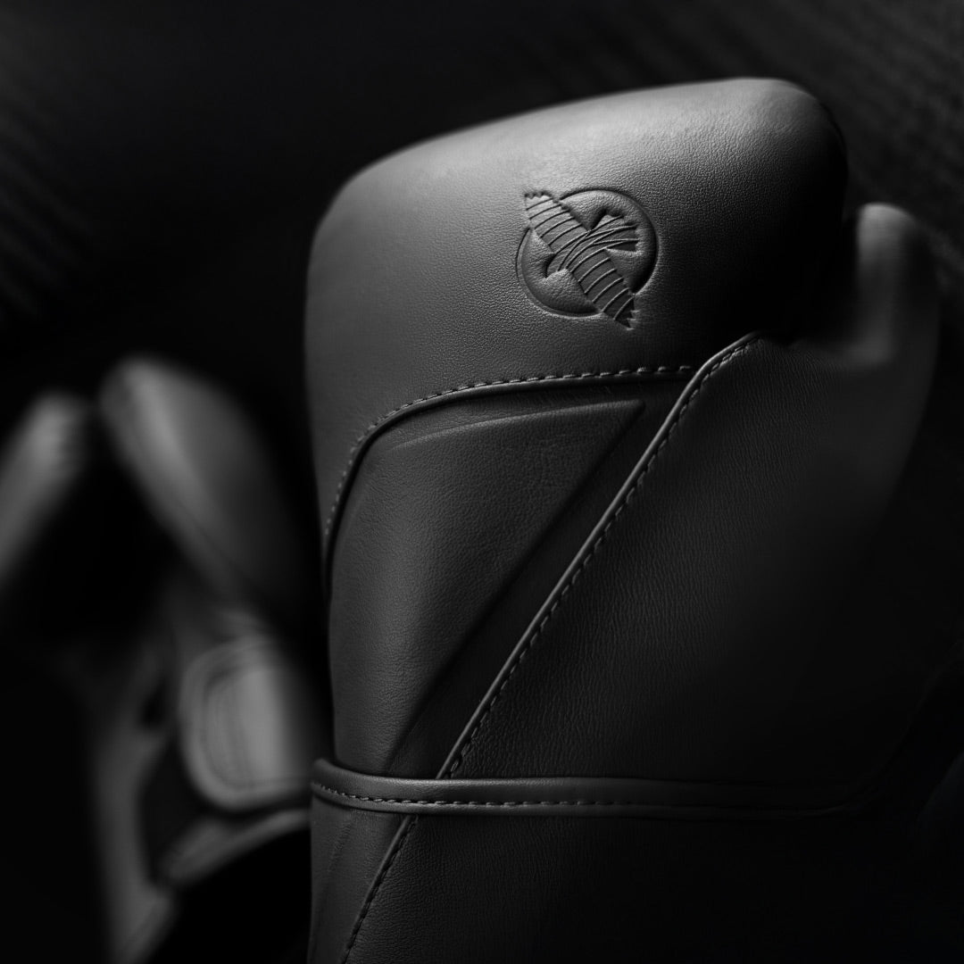 Hayabusa E1 Leather Boxing Gloves Black - The Fight Club
