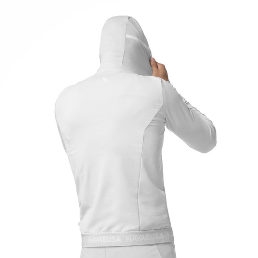 Hayabusa Men's Zip-Up Performance Hoodie Light Heather Grey - The Fight Club