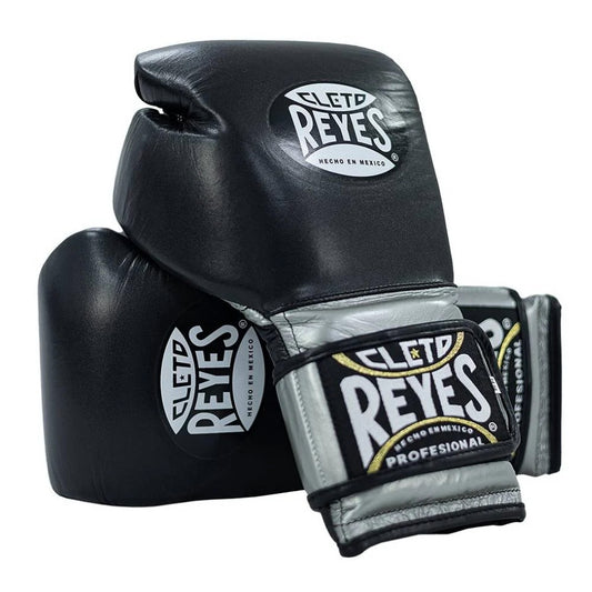 Cleto Reyes Tuxedo Boxing Gloves Black/Silver - The Fight Club