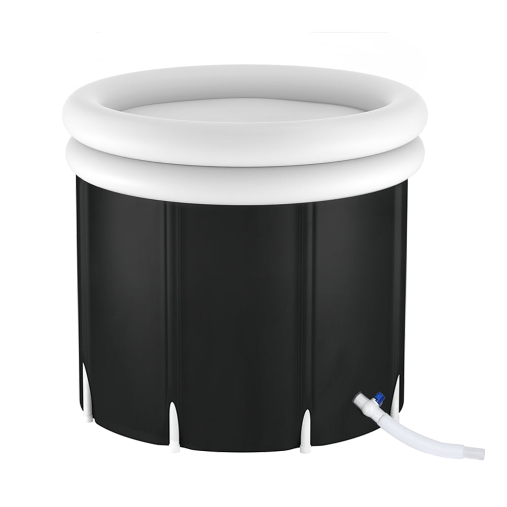 Portable Ice Bath Tub 70x80cm Inflatable Folding Bathtub Spa Massage