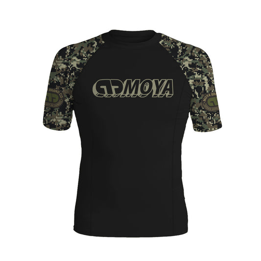 Moya KAMS Short Sleeve Rash Guard Black Digi - The Fight Club