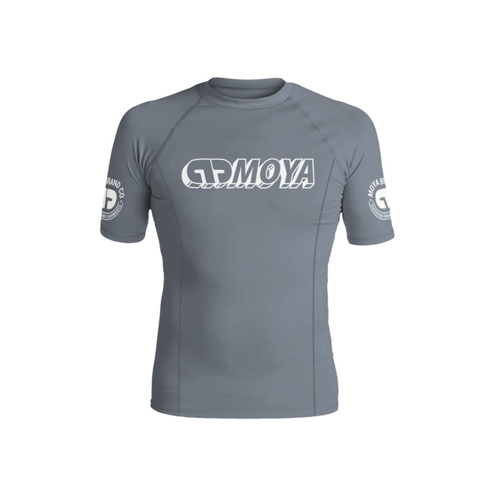 Moya Kids Ranked Short Sleeve Rash Guard Grey - The Fight Club
