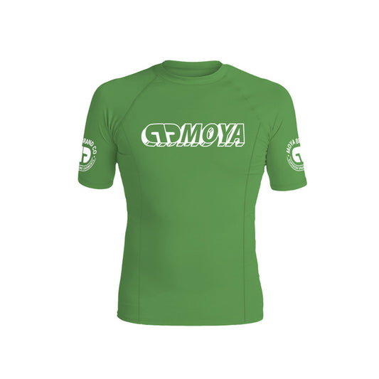 Moya Kids Ranked Short Sleeve Rash Guard Green - The Fight Club