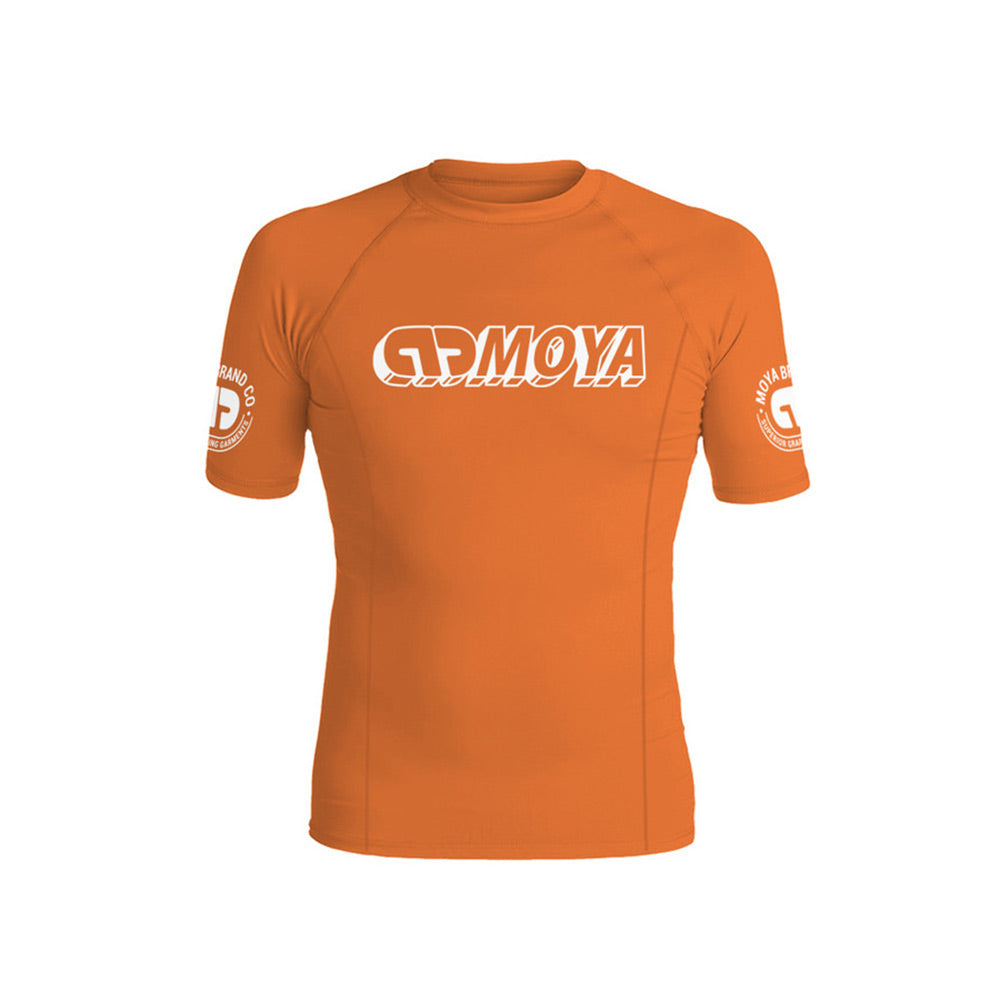 Moya Kids Ranked Short Sleeve Rash Guard Orange - The Fight Club