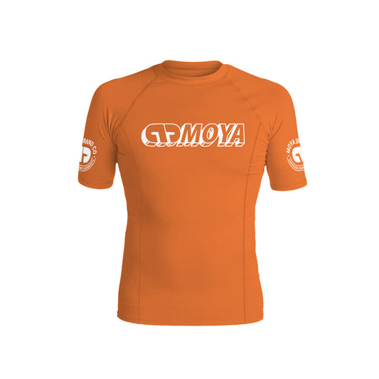 Moya Kids Ranked Short Sleeve Rash Guard Orange - The Fight Club