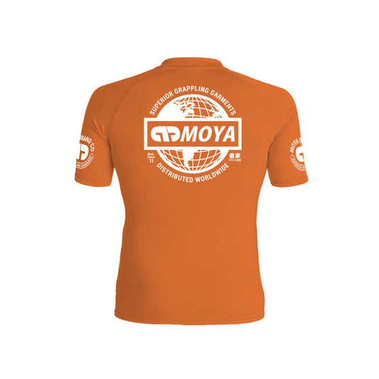 Moya Kids Ranked Short Sleeve Rash Guard Orange - The Fight Club