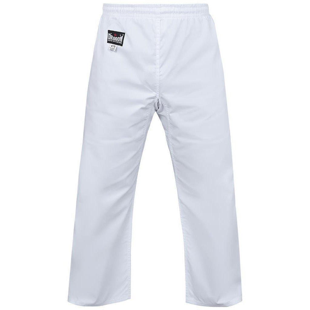 Dragon 8oz Gi Pants White - The Fight Club