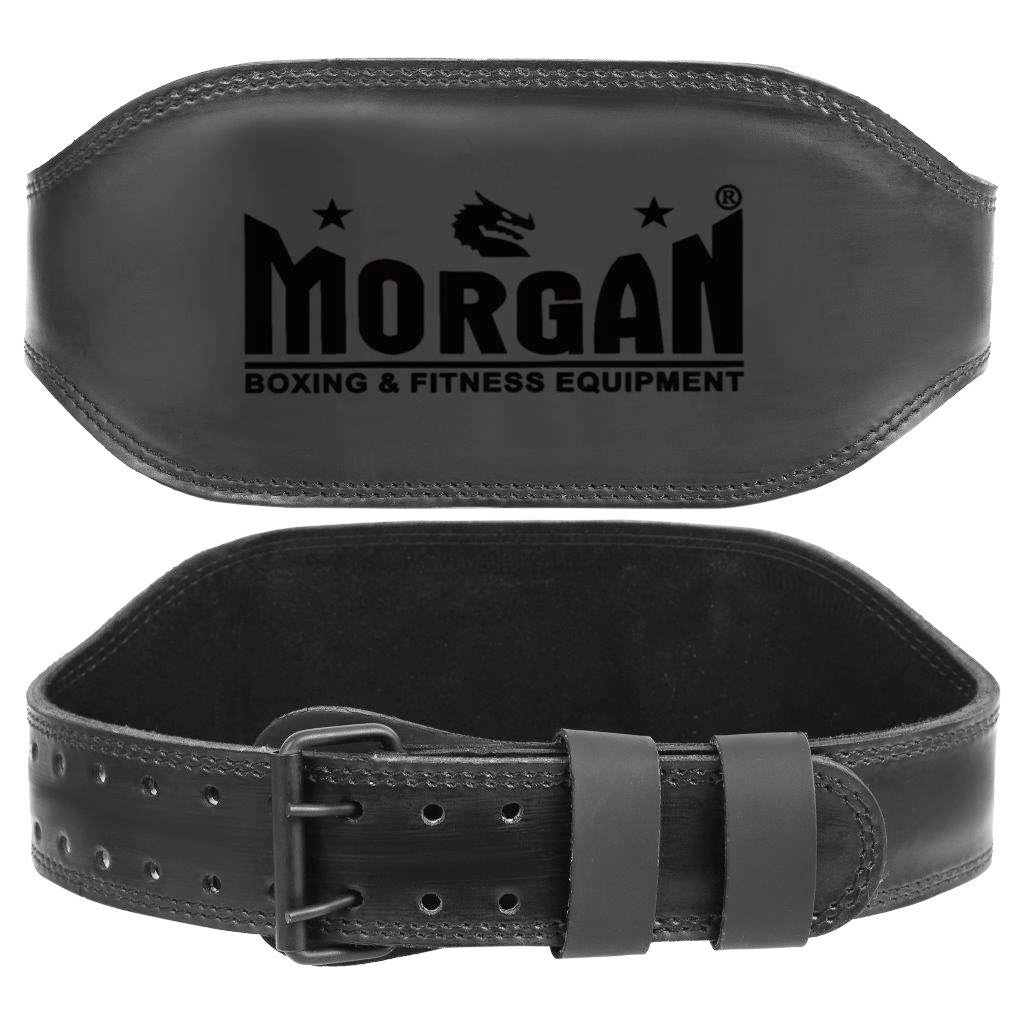 Morgan B2 Bomber 15cm Wide Leather Weight Lifting Belt - The Fight Club