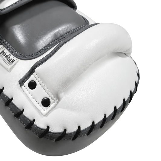 Morgan White Knight Thai Pads (Pair) - The Fight Club