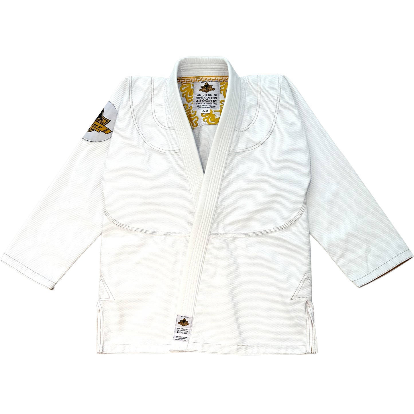The Fight Club Medusa Jiu Jitsu Gi White/Gold - The Fight Club