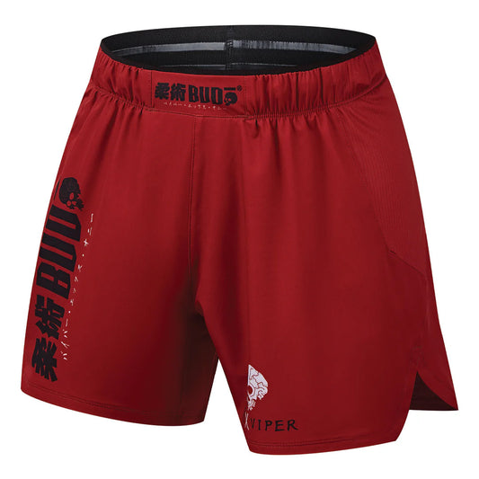 Budo ONI x VIPER 5" Fight Shorts Red - The Fight Club