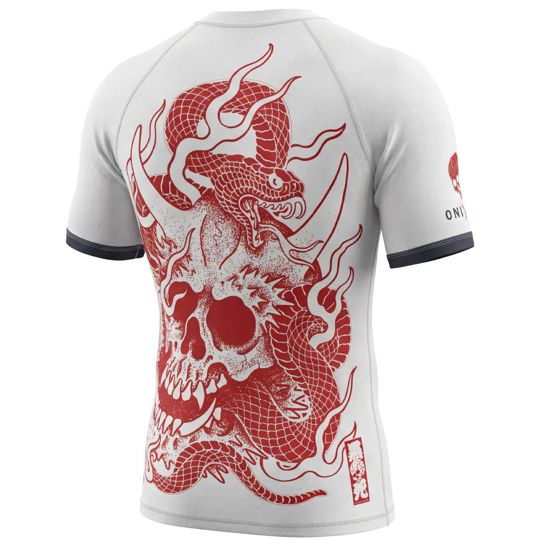 Budo ONI x VIPER White Rash Guard