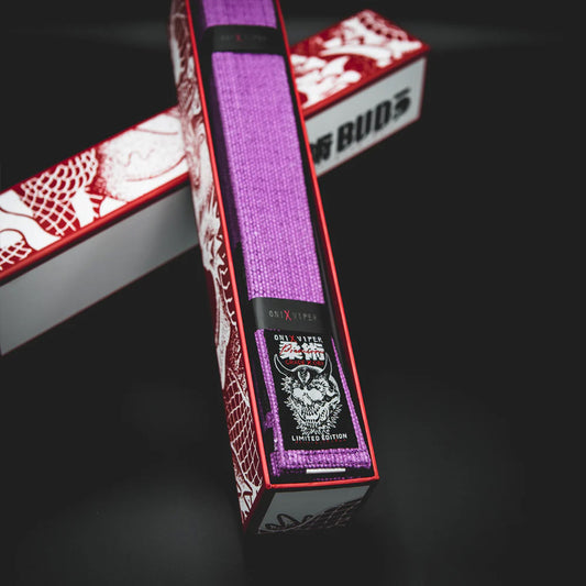 Budo Premium ONI x VIPER Jiu Jitsu Belt Purple - The Fight Club