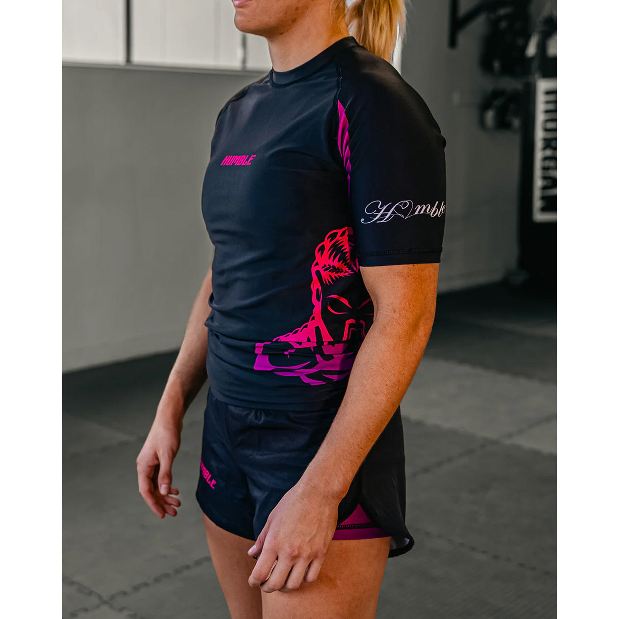 Humble Pink Haze Women's Rash Guard - The Fight Club