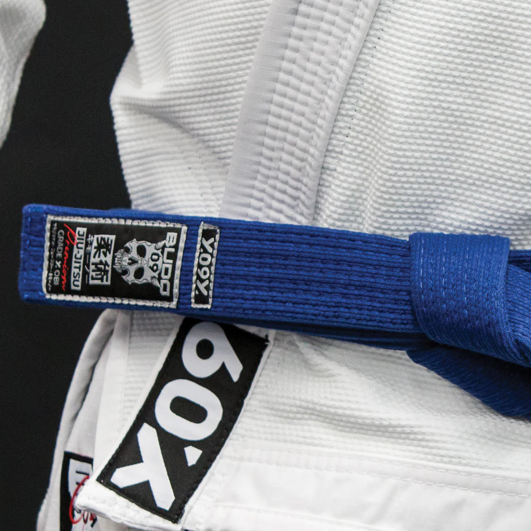 Budo Premium Jiu-Jitsu Belt Blue - The Fight Club