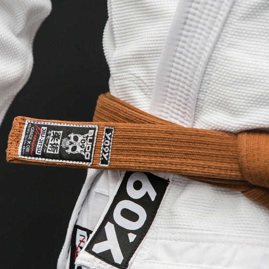 Budo Premium Jiu-Jitsu Belt Brown - The Fight Club