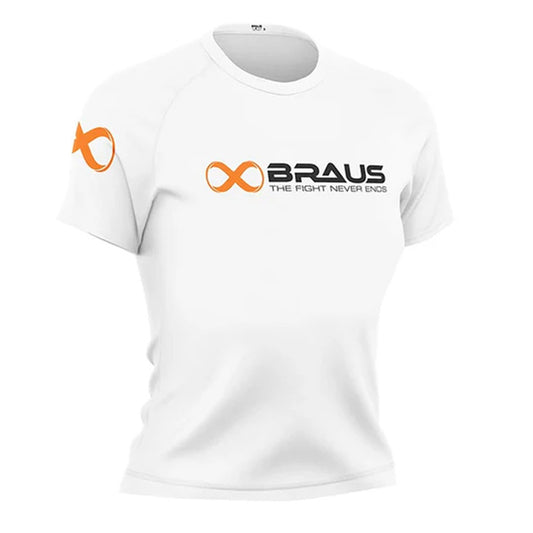 Braus Competition Kids Ranked Rash Guard White - The Fight Club