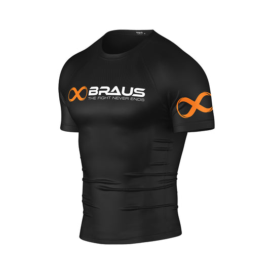 Braus Competition No Gi Rash Guard Black - The Fight Club