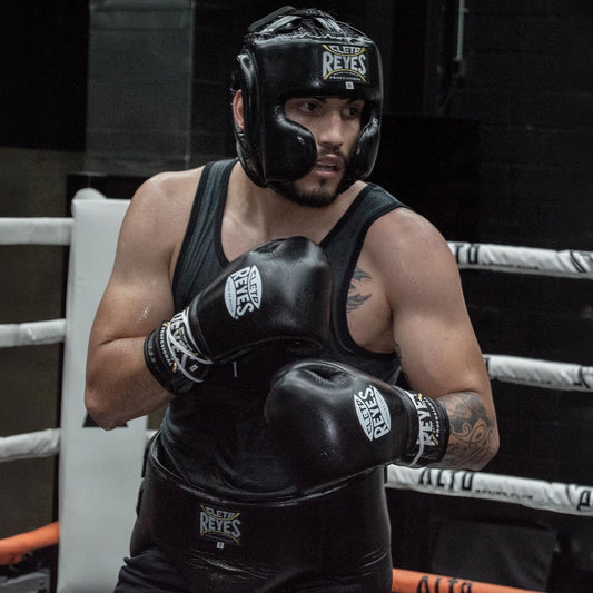Cleto Reyes Professional Training Boxing Gloves with Laces Black - The Fight Club