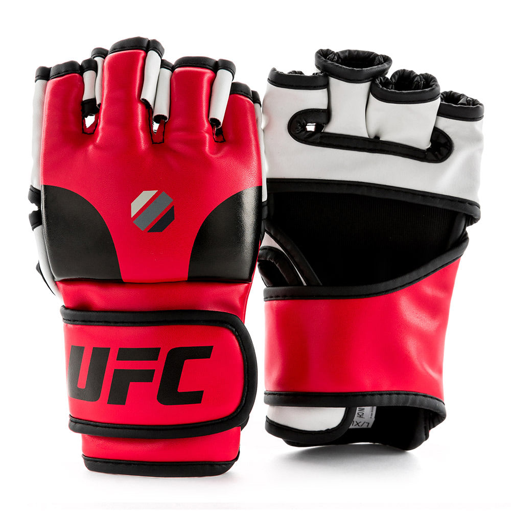 UFC Contender Open Palm MMA Training Gloves Red - The Fight Club