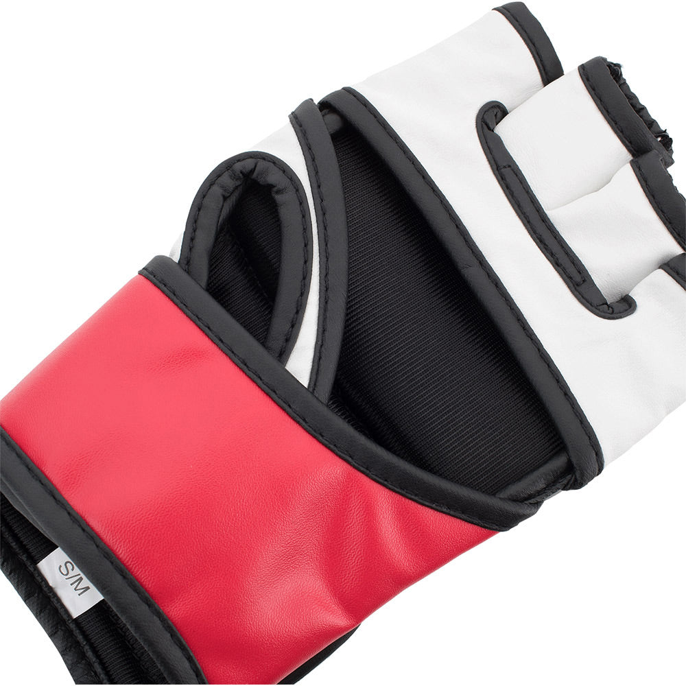 UFC Contender Open Palm MMA Training Gloves Red - The Fight Club
