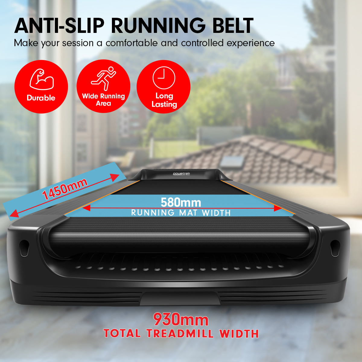 Powertrain MX3 Treadmill Performance Home Gym Cardio Machine - The Fight Club