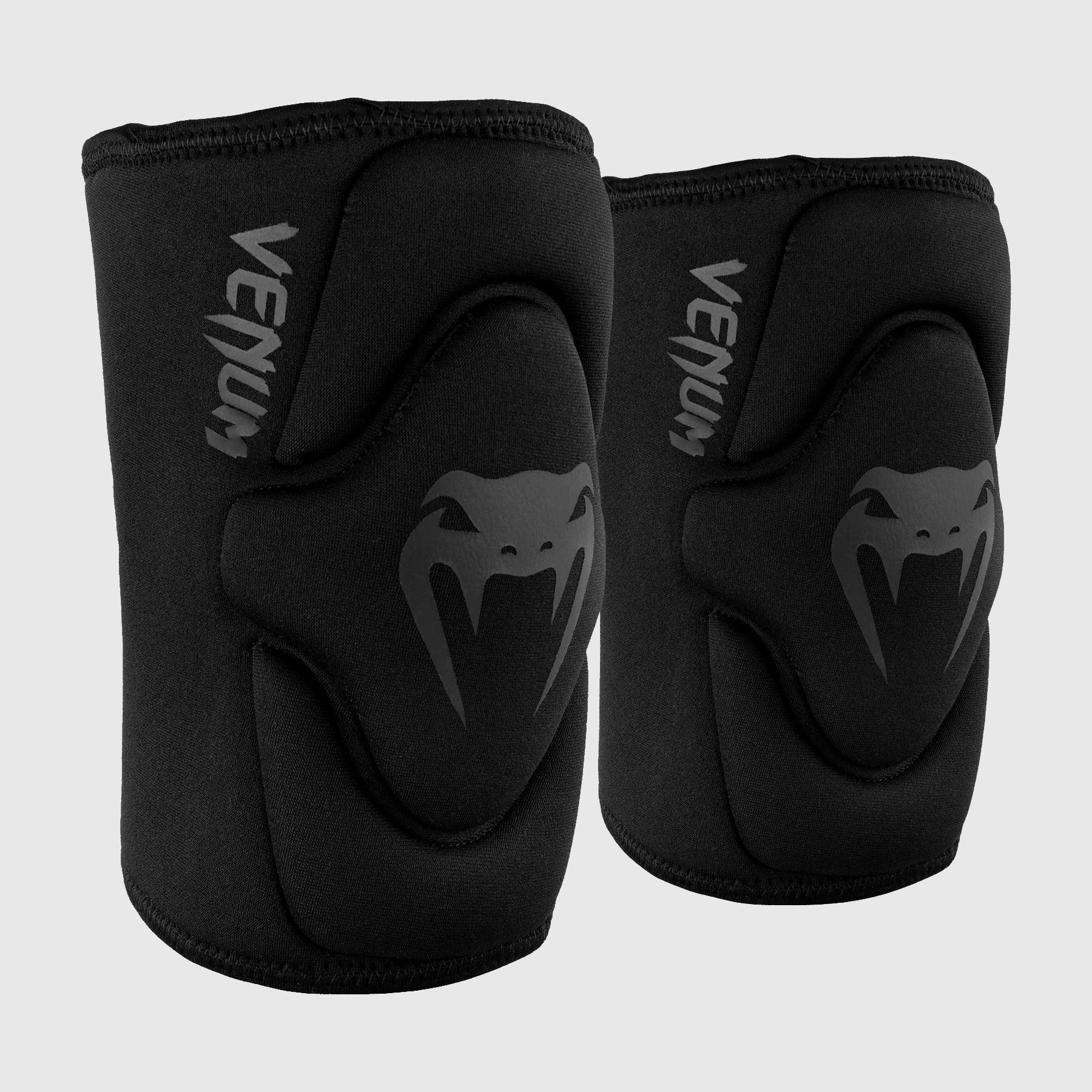 Venum Kontact Lycra/Gel Knee Pads Black/Black - The Fight Club