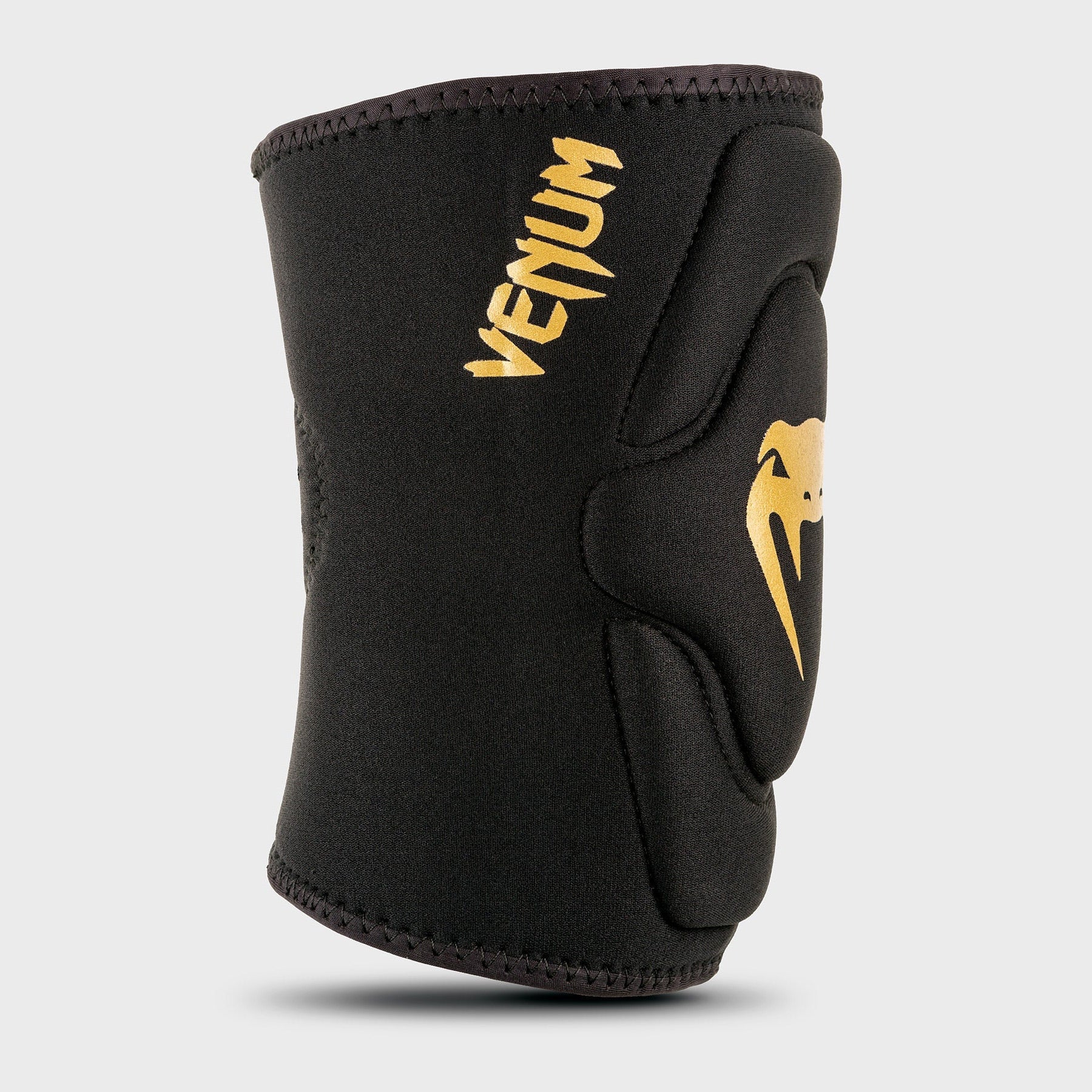Venum Kontact Lycra Gel Knee Pads Black Gold - The Fight Club