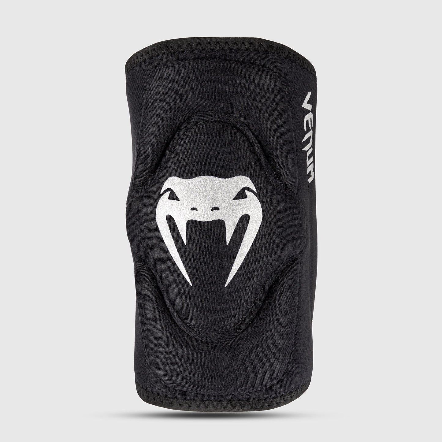 Venum Kontact Lycra/Gel Knee Pads Black/Silver - The Fight Club