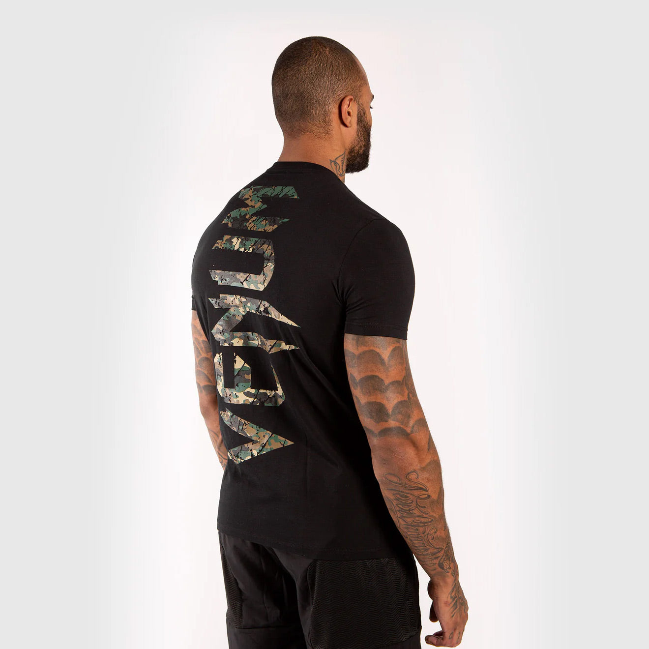 Venum Giant T-Shirt Black/Forest Camo - The Fight Club