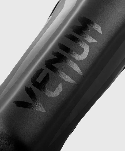 Venum Elite Shin Guards Kids Black/Black - The Fight Club