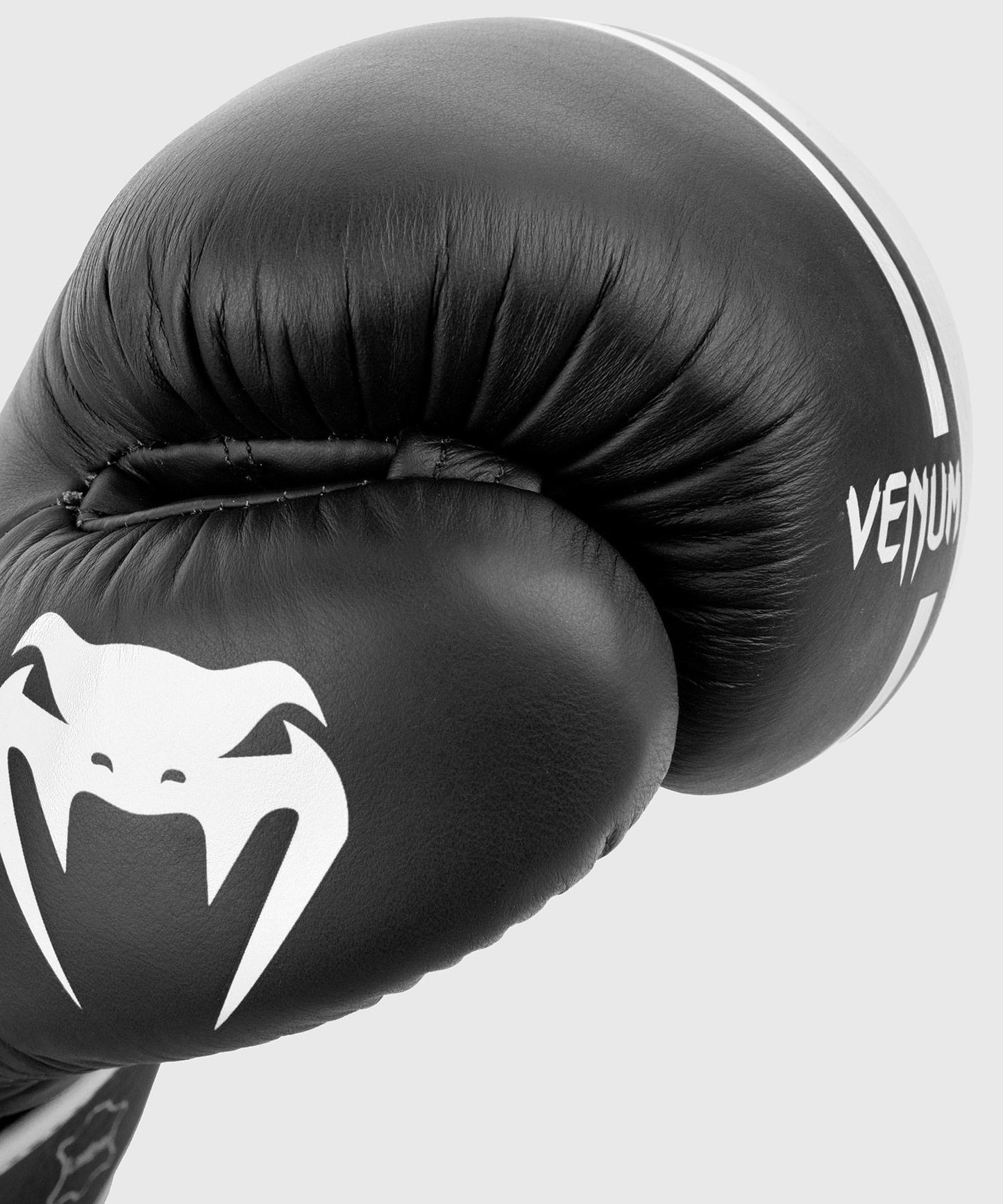 Venum Shield Pro Boxing Gloves with Velcro Black/White - The Fight Club