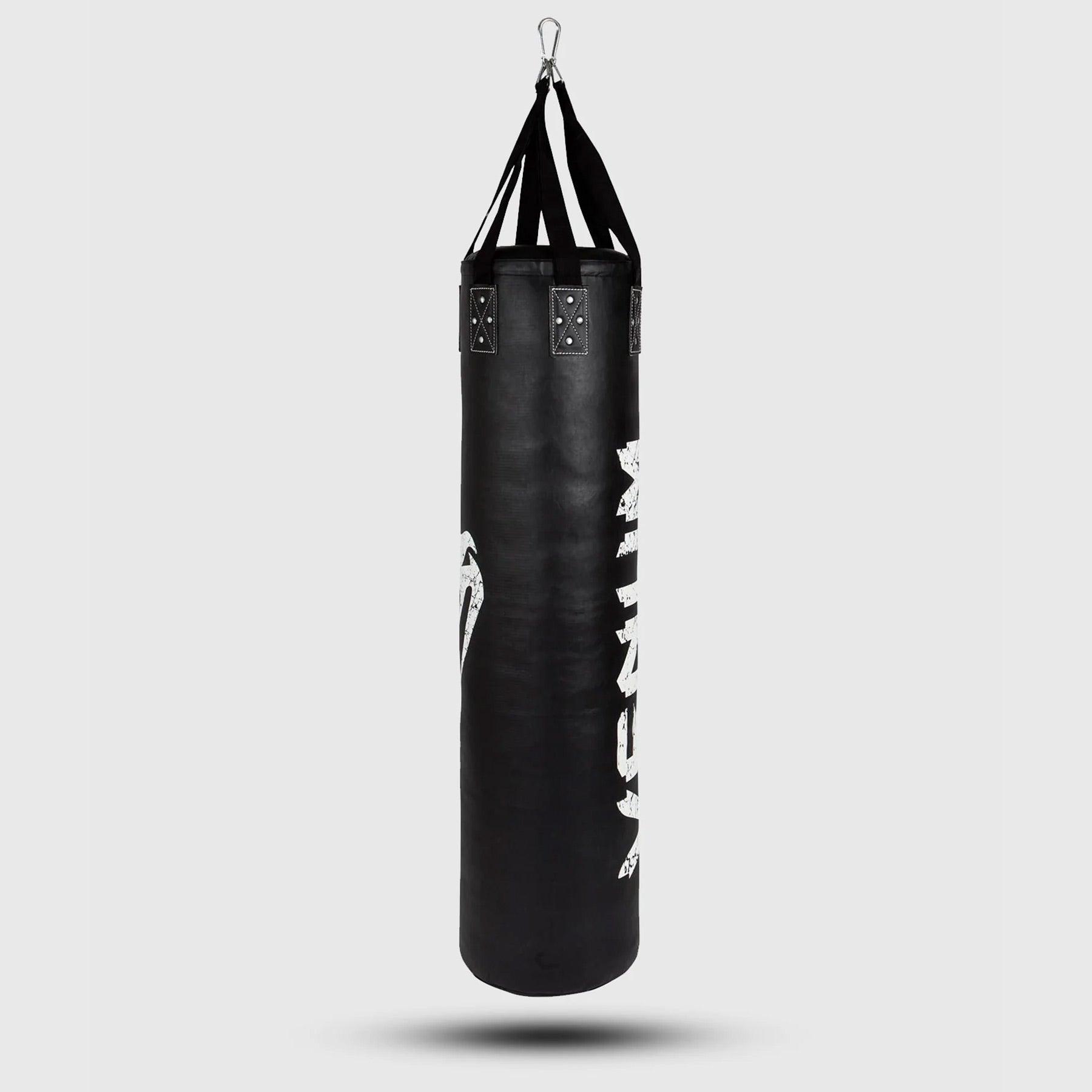 Venum Challenger Heavy Punching Bag 130cm + Ceiling Hook Black/White - The Fight Club