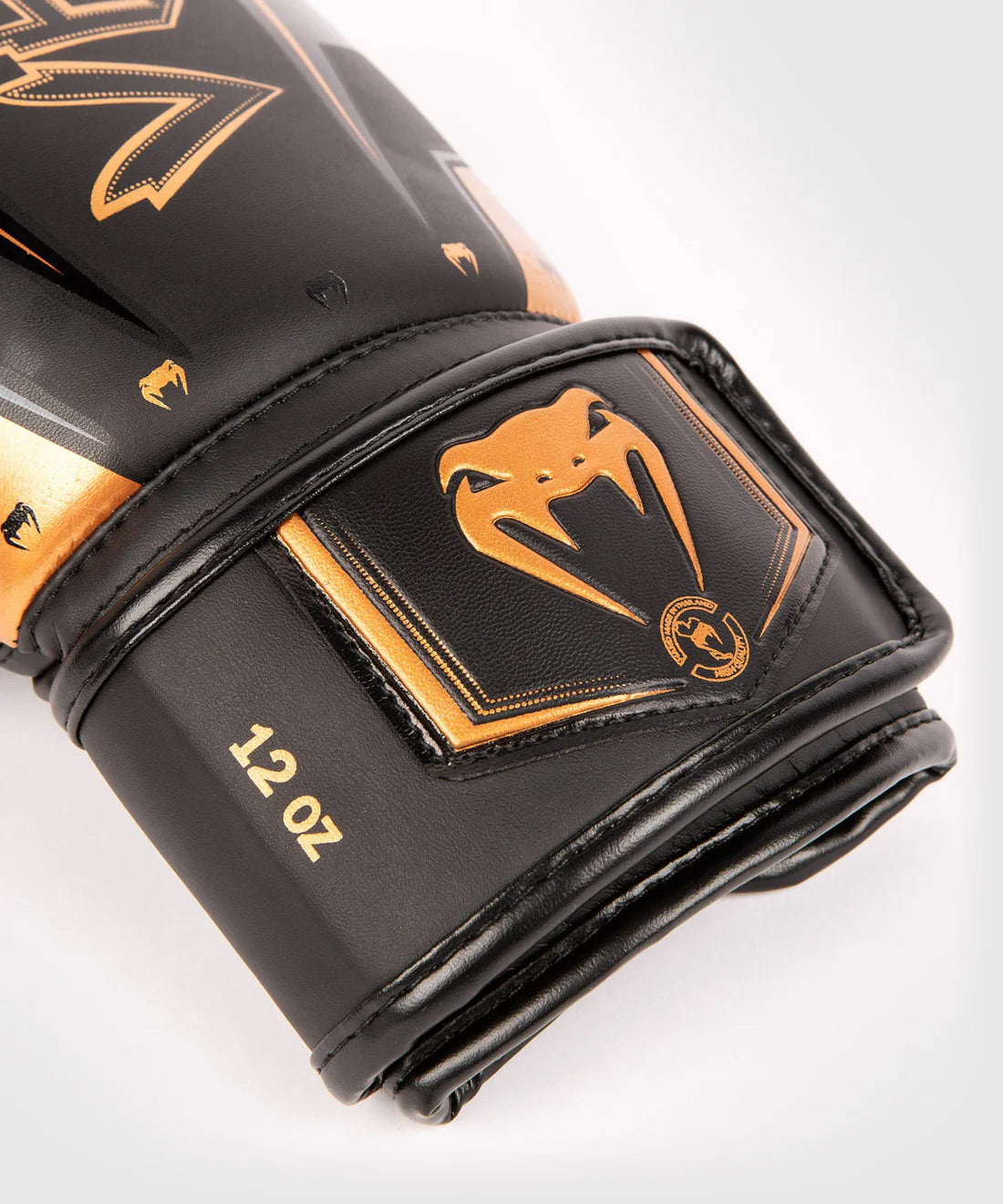 Venum Elite Evo Boxing Gloves Black/Bronze - The Fight Club